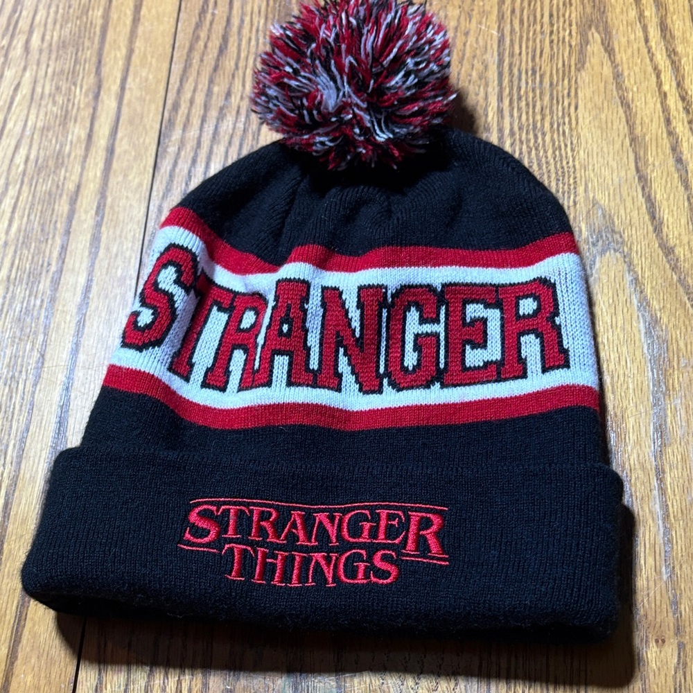 Stranger Things Black and Red Beanie